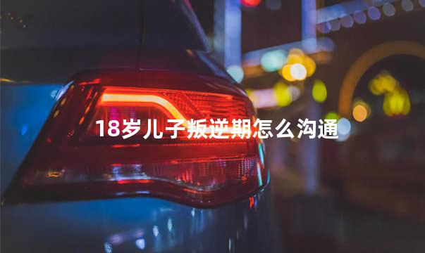 18岁儿子叛逆期怎么沟通