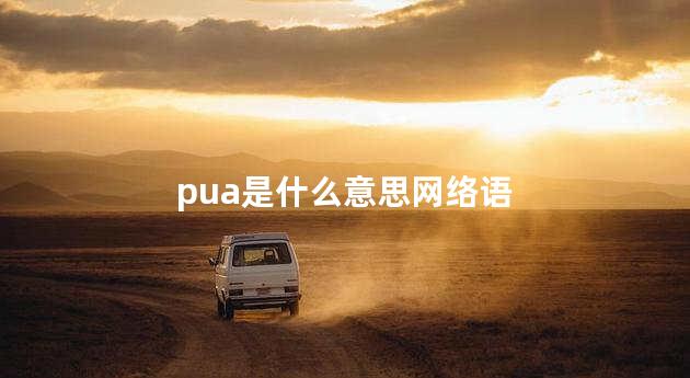 pua是什么意思网络语