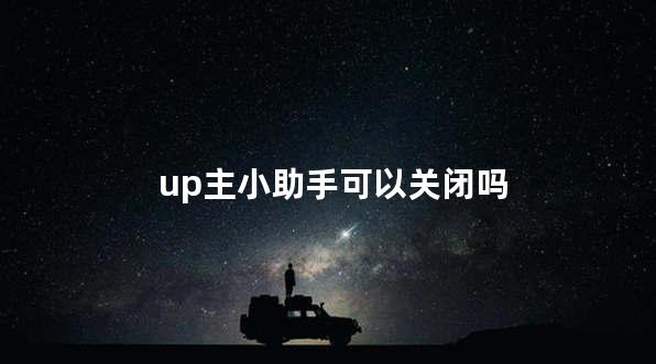 up主小助手可以关闭吗