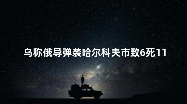 乌称俄导弹袭哈尔科夫市致6死11伤