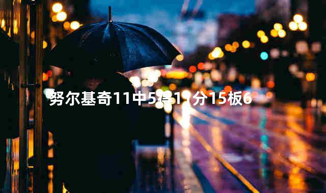 努尔基奇11中5得11分15板6助3断1帽