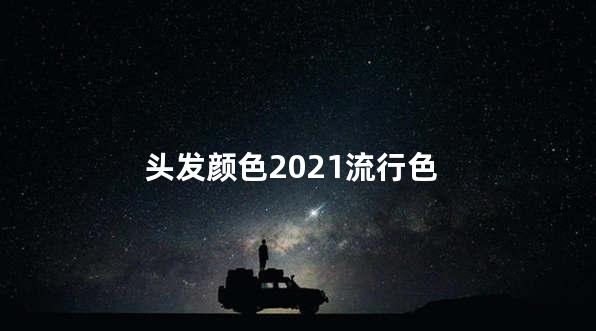 头发颜色2021流行色