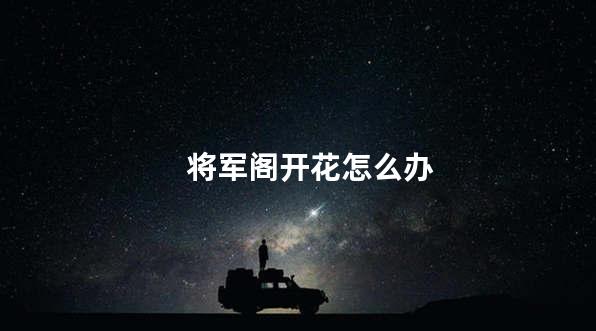 将军阁开花怎么办