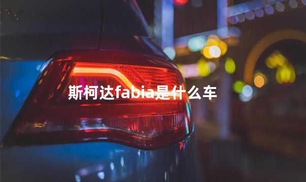 斯柯达fabia是什么车