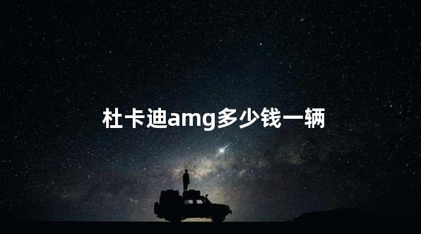 杜卡迪amg多少钱一辆